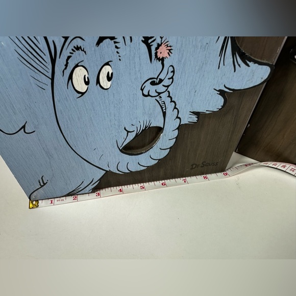 Dr. Seuss Designs Cat In The Hat “ Wood Plaque Green Eggs And Ham And Horton - Picture 4 of 6